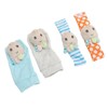 4pcs Baby Rattle Socks Cute Octopus Shape Soft Light Adjustable
