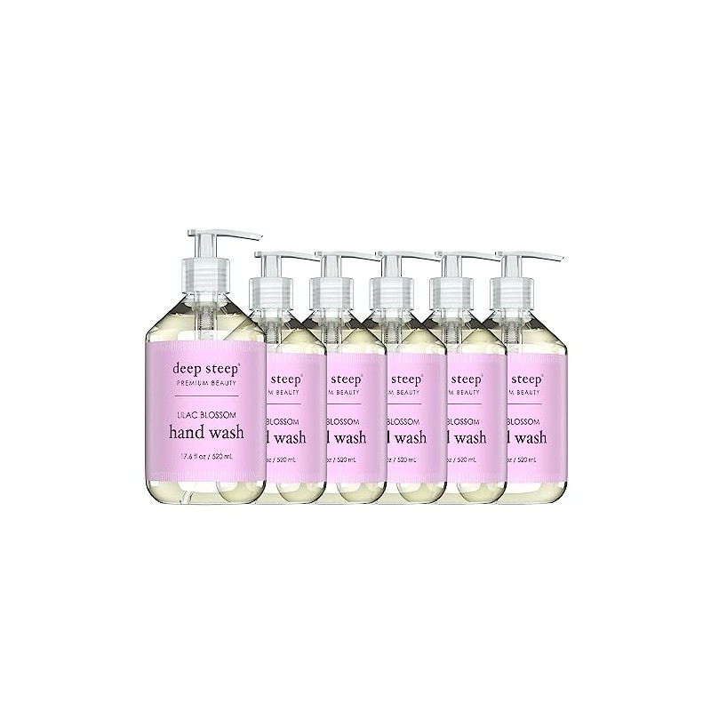 Deep Steep Liquid Hand Wash 17.6oz (Pack of 6) (Lilac