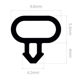 ExtrudaSeal B354 (White) Bubble Gasket Replacement Window Door Draught Excluder Seal - 2m