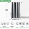 Dynamene 60 inch Stall Shower Curtain - Waffle Weave Heavy