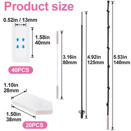 PAGOW Face Tape Lifting Set, 60pcs Face Tape + 3pcs Lifting String, Instant Adhesive Face Lift Tape Invisible for Sagging Skin Neck Double Chin Eye Wrinkles, Waterproof Hypoallergenic (2 Styles)