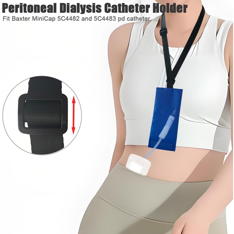 2PCS Peritoneal Dialysis Catheter Holder for Baxter,PD Transfer Set Catheter