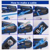 Blenori RJ45 Crimp Tool Pass Through - Ethernet Crimper for
