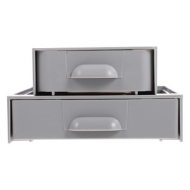 Operitacx 2pcs Hidden Drawer under Table Ground Coffee Container Dividers Pantry Tea Organizers and Storage Bin Transparent Commercial Compartment Pen Case Home under Desk Drawer Abs Grey