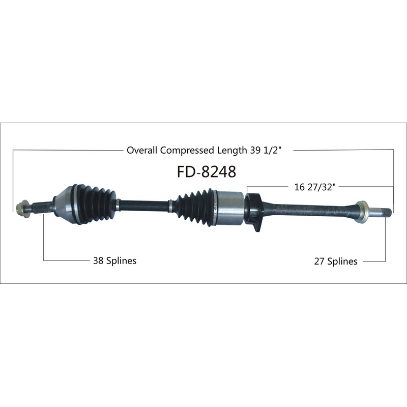 TrakMotive FD-8248 CV Axle