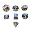 Yourandoll 7pcs Zinc Alloy Metal Dice Polyhedral Dice Dice Dice