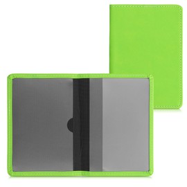 kwmobile Registration and Insurance Holder - Car Document Holder for Vehicle Documents and Cards - PU Leather - Green