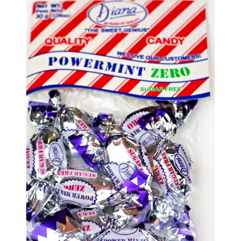 Hard Candy 4-Pack Diana Power Mints Zero SUGAR-FREE - 3.25