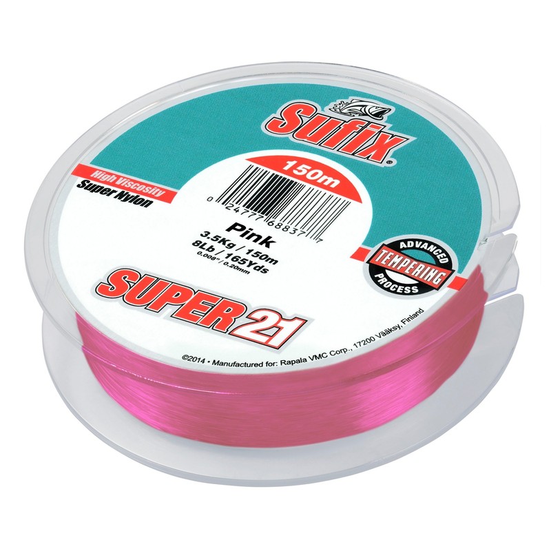 Sufix - Super 21 Fluoro Lv Pink 150M20 - Ds1In0225K6B2S