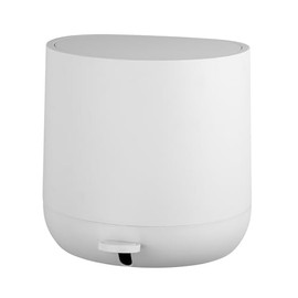 Pomino Pedal Bin with Soft-Close Mechanism and Removable Inner Bucket Made of Robust ABS Plastic in White 4.5 L Dimensions 26 x 26 x 24 cm