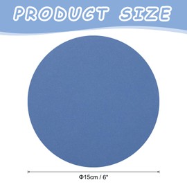 Rebower 100 Sheets Circles Cutouts Paper, 6 Inch Round Origami Cardstock Construction Paper, [for Arts DIY Crafts Art Bulletin Board Decorations ] Blue