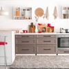 sourcing map Cabinet Handles, 5Pcs 8" Stainless Steel Round Kitchen