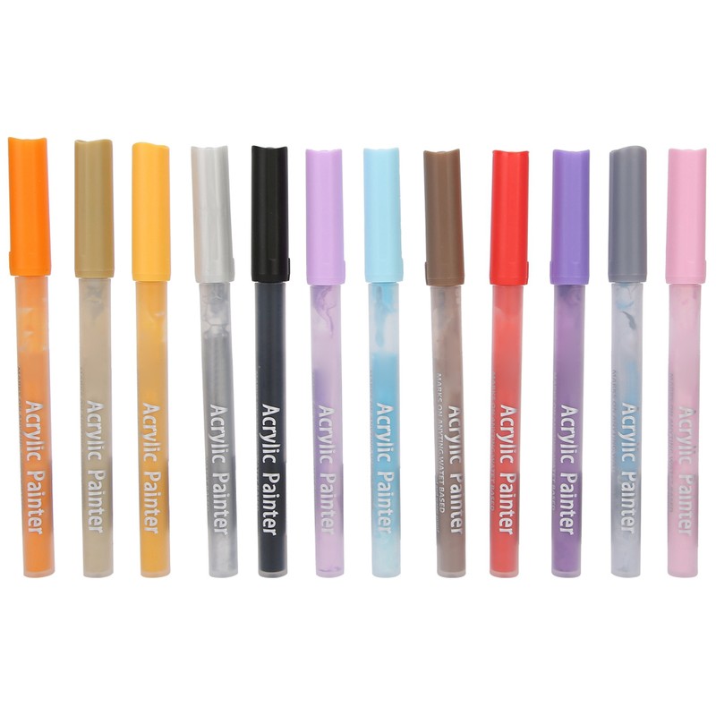 Coloured Acrylic Marker Pen Kit Non Toxic Water Based Painting