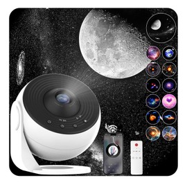Galaxy Projector Pro Sound Machine, Upgraded 13 in1 Star Projector with Nebula & Milky Way Effects, Bedroom Planetarium Night Light, White Noise, Bluetooth Speaker, Remote