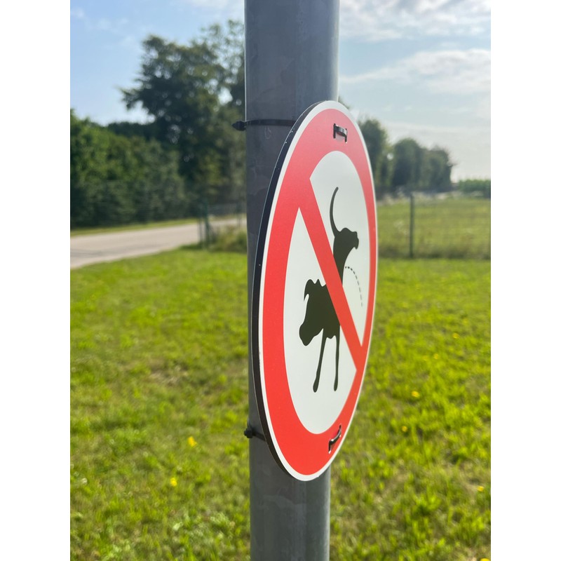 AllesKlaro® - Prohibition Sign - No Dogs Pee - 24