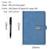YEZIDE A5 Notebook with Pen 200 Lined Pages Leather Notebook