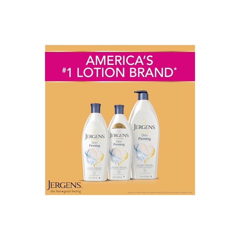 Jergens Skin Firming Toning Body Moisturizer, 16.8 Ounces (Packaging May