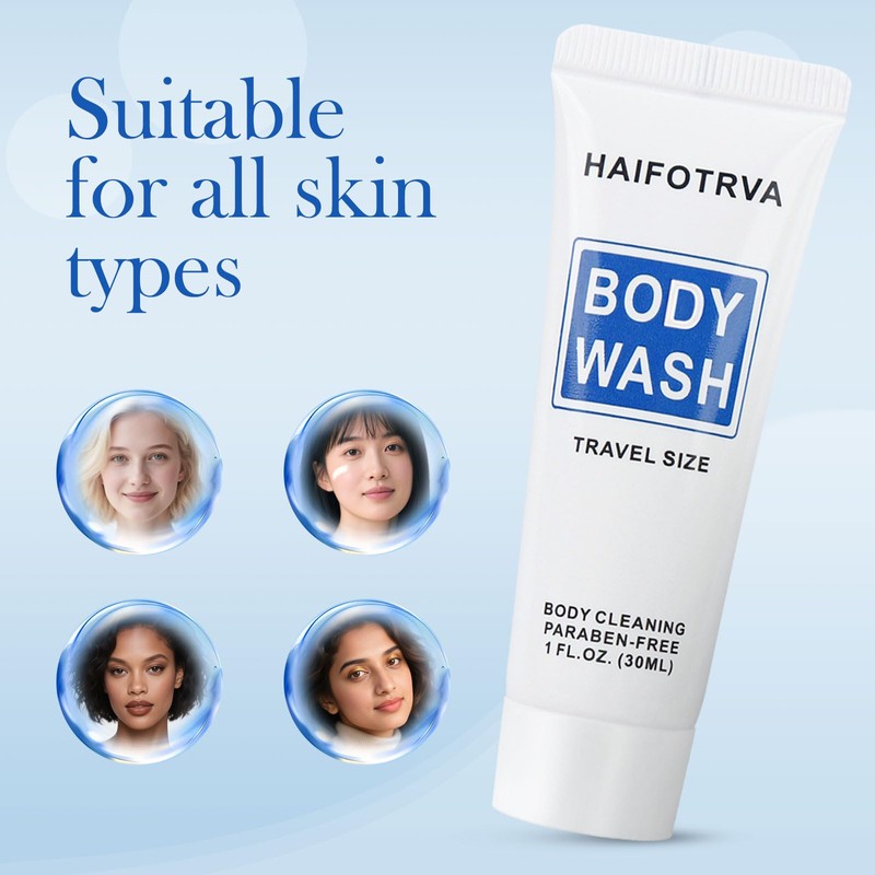 HAIFOTRVA Travel Size Body Wash Bulk Pack of 200,Individually Wrapped