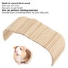 Pet Hideout Bridge,Wooden Rodents Chewing Climbing Tunnel Small Animal Bendy