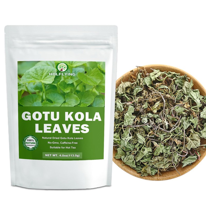 Dried Gotu Kola Leaves - 4.0 oz, Cut & Sifted,