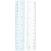 Just stationery 6 inch/15cm Plastic Ruler Set of 2