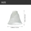 4 Pack Ceiling Fan Light Covers, Transitional Style Replacement Bell