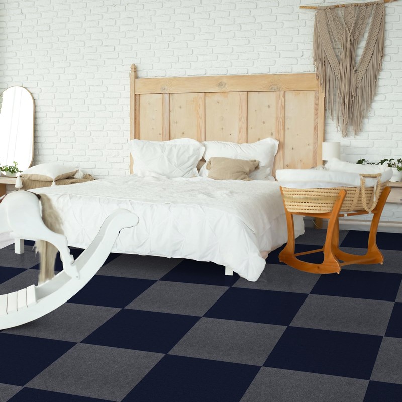 Peel & Stick Carpet Tiles 12x12 Inch - Premium Self-Adhesive