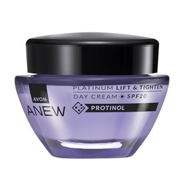 Avon Anew Platinum Lift & Tighten SPF 20 Day Cream - 50ml | Protinol™ Technology to Help Lift Skin, and Replenish the Look of Skin's Firmness, Moisture and Elasticity, Cruelty Free