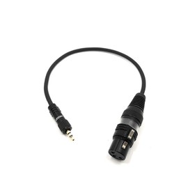 SommerCable SC-AK600-MF-0030 Microphone Cable 30 cm Jack 3.5 mm to XLR 3-Pin Female Gold-Plated Screwable Plug 0.3 m Adapter Cable for Cameras