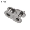 uxcell 6Pcs Chain Offset Half Link Roller 8mm Pitch Stainless