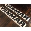 Yanmar 18” Sticker Black (2 Set) Decal Excavator Construction Loader