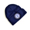 Chelsea FC Crest Knit Hat Navy (Blue)