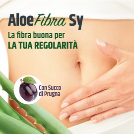 Syrio Integratori Alimentari, Aloe Fibra Sy, Integratore per il Benessere Intestinale, con 5g di fibra liquida FOS e Aloe Vera, Con Succo di Prugna, Pronto da bere, 14 stickpack
