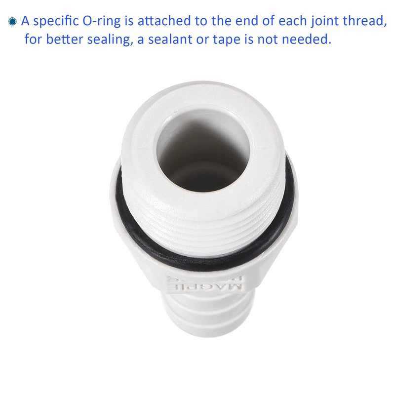 M METERXITY 6pcs Barb Hose Fitting PVC Pipe Connector for