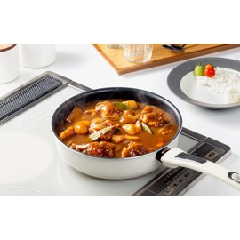 Taniguchi Metal, A Little Deep, Easy to Use, Deep Shaped, Egg Grilled, Egg, 5.1 x 7.1 inches (13 x 18 cm), IH Compatible with Gas Fire, Lightweight, Hard Coat, Non-Stick, White