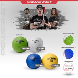 PowerNet German Marquez Velocity Balls 4-Pack for Baseball