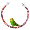 Jusney Bird Rope Perches,Parrot Toys 21 inches Rope Bungee Bird