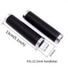 UPANBIKE Bicycle Grips with Double Closure, Leather Handlebar Grips Suitable