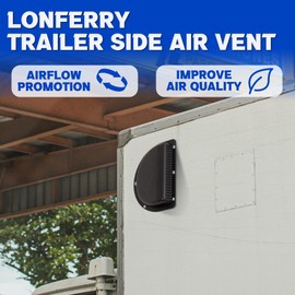 Lonffery Trailer Vent - RV Vent Covers for Trailer - RV ATV Cycle Truck Cargo Work Trailer Side Air Vents