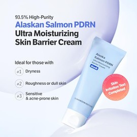 SUNGBOON EDITOR Alaska Salmon PDRN Crema de barrera ultra hidratante, hidratante facial coreano con Alaska PDRN y ceramida, hidratación y antienvejeci