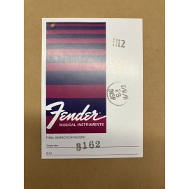Fender Tolex Inspection Tag