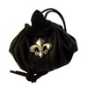 Leather Bag Ducat Bag Money Cat Leather Colour Black Decorative