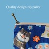 NUTFORD Multifunctional Printed Cotton Zipper Purse Pouch Bag with Cotton