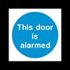 USSP&S This Door is Alarmed Plastic Sign - Emergency Exit