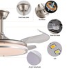 YIHANTLZ Smart Ceiling Fan Light with Remote, 36W LED 3