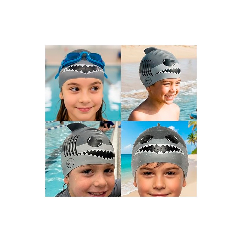 Maxfit Gorro de Natación Silicona Profesional, Gorro de Natacion Niño