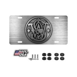 BLVD Smith & Wesson Firearms Gun License Plate Aluminum Gift Car Tag Truck