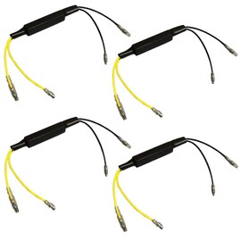 Discover winds Bike Motorcycle 12V LED Turn Signal Resistor Anti-Hifra Resistor Canceller, Decoder, LED Resistor, Set of 4
