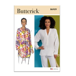 Butterick B6929Y5 Women's Top and Tunic Y5(18-20-22-24-26)