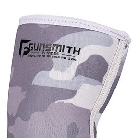 Gunsmith Fitness Elbow Sleeves Weightlifting - Neoprene Compression Gym Elbow Sleeves - Non Slip Elbow Gym Support - Breathable Elbow Wraps Weightlifting (Arctic Camo,L)